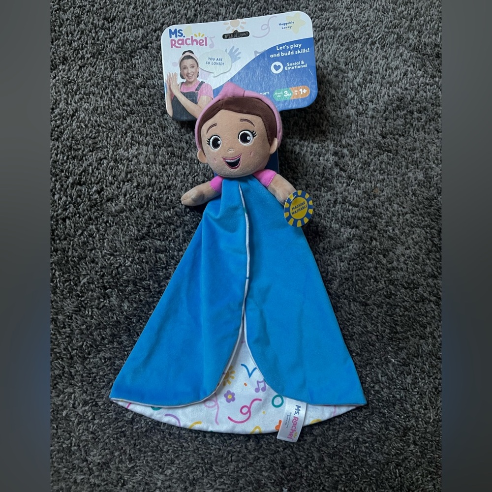 Ms. Rachel Huggable Lovey Blanket Toy NWT